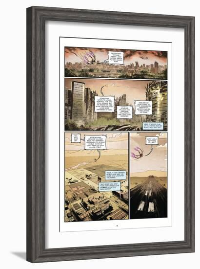 Zombies vs. Robots: Volume 1 - Comic Page with Panels-Anthony Diecidue-Framed Art Print