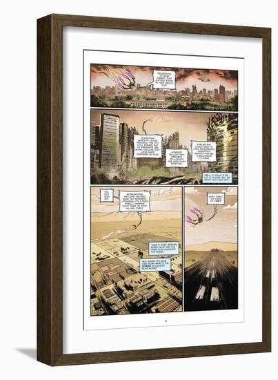 Zombies vs. Robots: Volume 1 - Comic Page with Panels-Anthony Diecidue-Framed Art Print