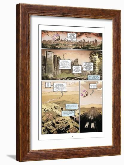 Zombies vs. Robots: Volume 1 - Comic Page with Panels-Anthony Diecidue-Framed Art Print