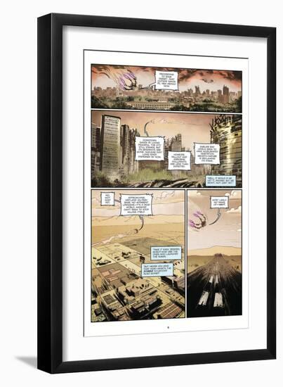 Zombies vs. Robots: Volume 1 - Comic Page with Panels-Anthony Diecidue-Framed Art Print