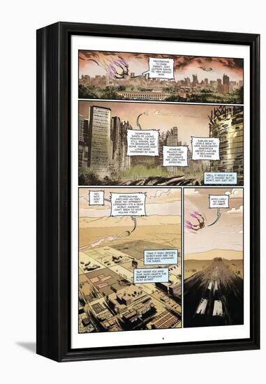 Zombies vs. Robots: Volume 1 - Comic Page with Panels-Anthony Diecidue-Framed Stretched Canvas