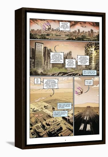 Zombies vs. Robots: Volume 1 - Comic Page with Panels-Anthony Diecidue-Framed Stretched Canvas