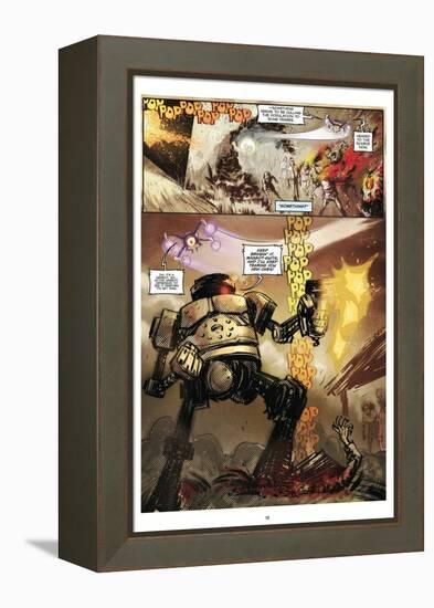 Zombies vs. Robots: Volume 1 - Comic Page with Panels-Anthony Diecidue-Framed Stretched Canvas