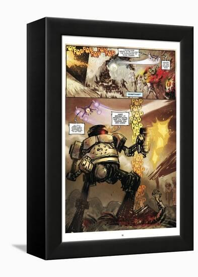 Zombies vs. Robots: Volume 1 - Comic Page with Panels-Anthony Diecidue-Framed Stretched Canvas