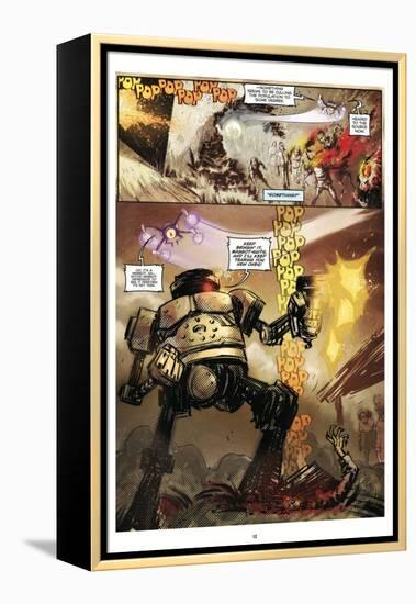 Zombies vs. Robots: Volume 1 - Comic Page with Panels-Anthony Diecidue-Framed Stretched Canvas