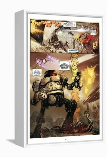 Zombies vs. Robots: Volume 1 - Comic Page with Panels-Anthony Diecidue-Framed Stretched Canvas