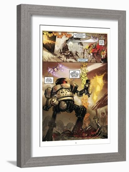 Zombies vs. Robots: Volume 1 - Comic Page with Panels-Anthony Diecidue-Framed Art Print