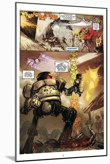 Zombies vs. Robots: Volume 1 - Comic Page with Panels-Anthony Diecidue-Mounted Art Print