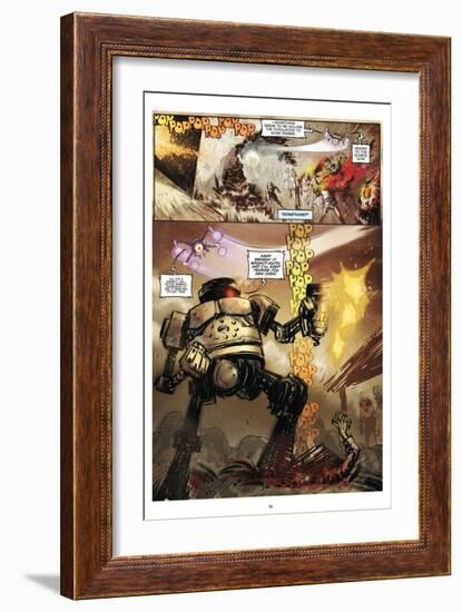 Zombies vs. Robots: Volume 1 - Comic Page with Panels-Anthony Diecidue-Framed Premium Giclee Print