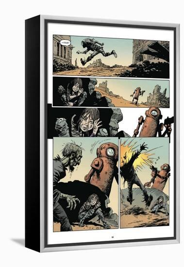 Zombies vs. Robots: Volume 1 - Comic Page with Panels-Val Mayerik-Framed Stretched Canvas