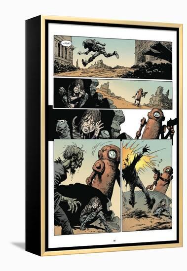 Zombies vs. Robots: Volume 1 - Comic Page with Panels-Val Mayerik-Framed Stretched Canvas