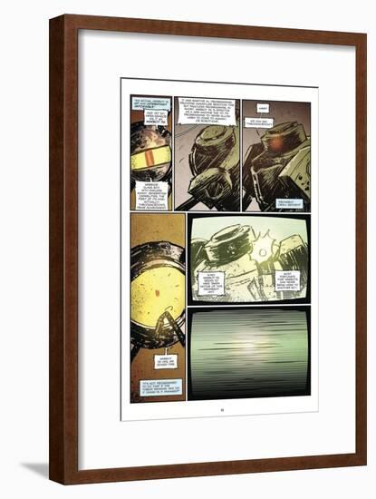 Zombies vs. Robots: Volume 1 - Comic Page with Panels-Anthony Diecidue-Framed Art Print