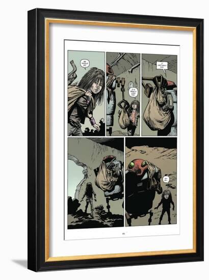 Zombies vs. Robots: Volume 1 - Comic Page with Panels-Val Mayerik-Framed Art Print