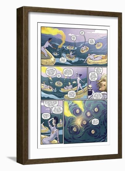 Zombies vs. Robots: Volume 1 - Comic Page with Panels-Anthony Diecidue-Framed Premium Giclee Print