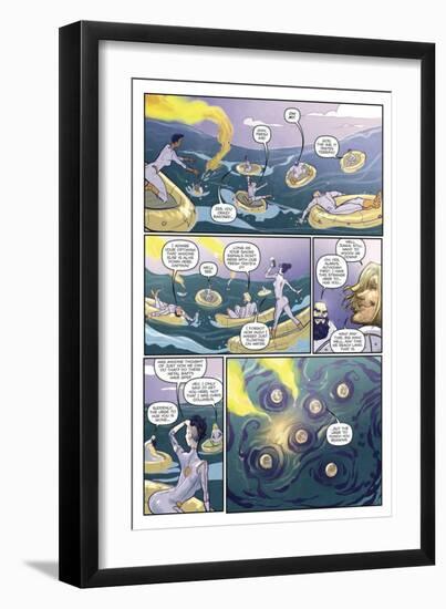 Zombies vs. Robots: Volume 1 - Comic Page with Panels-Anthony Diecidue-Framed Premium Giclee Print