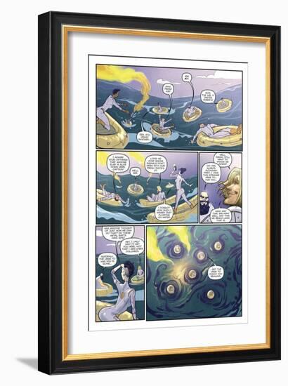 Zombies vs. Robots: Volume 1 - Comic Page with Panels-Anthony Diecidue-Framed Premium Giclee Print