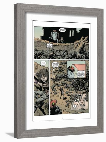 Zombies vs. Robots: Volume 1 - Comic Page with Panels-Val Mayerik-Framed Art Print