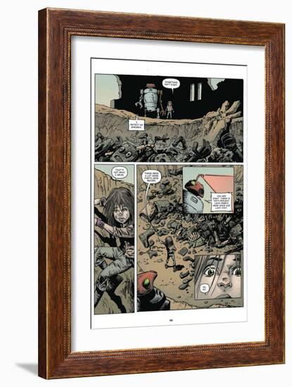 Zombies vs. Robots: Volume 1 - Comic Page with Panels-Val Mayerik-Framed Art Print