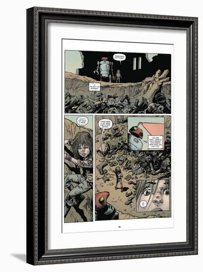 Zombies vs. Robots: Volume 1 - Comic Page with Panels-Val Mayerik-Framed Art Print