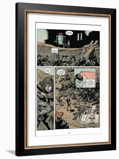 Zombies vs. Robots: Volume 1 - Comic Page with Panels-Val Mayerik-Framed Premium Giclee Print