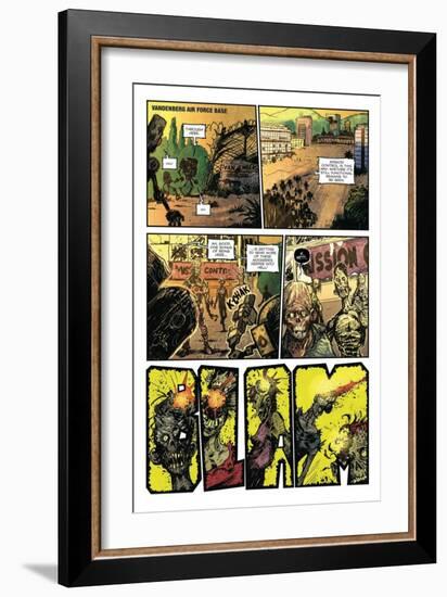 Zombies vs. Robots: Volume 1 - Comic Page with Panels-Anthony Diecidue-Framed Art Print