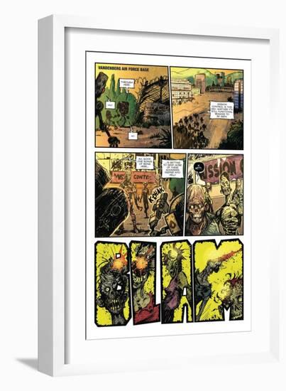 Zombies vs. Robots: Volume 1 - Comic Page with Panels-Anthony Diecidue-Framed Art Print