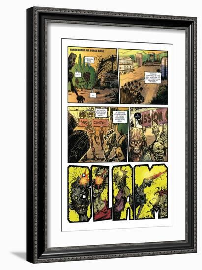 Zombies vs. Robots: Volume 1 - Comic Page with Panels-Anthony Diecidue-Framed Art Print