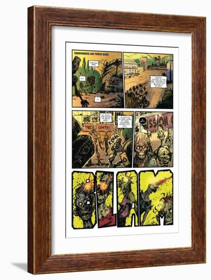 Zombies vs. Robots: Volume 1 - Comic Page with Panels-Anthony Diecidue-Framed Premium Giclee Print