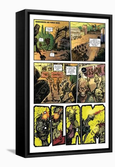 Zombies vs. Robots: Volume 1 - Comic Page with Panels-Anthony Diecidue-Framed Stretched Canvas