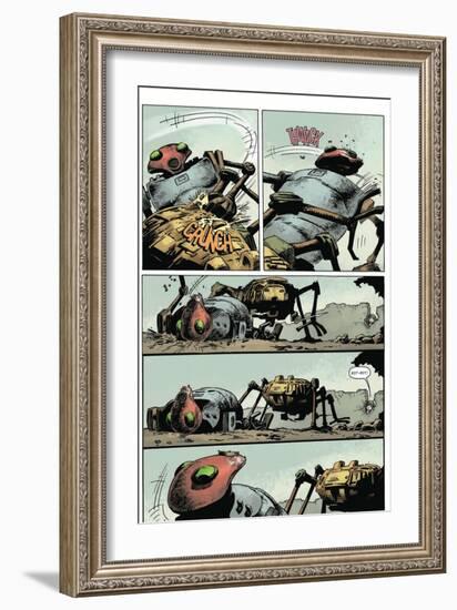 Zombies vs. Robots: Volume 1 - Comic Page with Panels-Val Mayerik-Framed Art Print