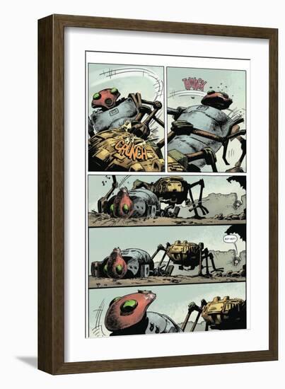 Zombies vs. Robots: Volume 1 - Comic Page with Panels-Val Mayerik-Framed Art Print