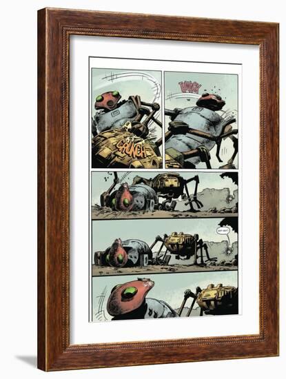 Zombies vs. Robots: Volume 1 - Comic Page with Panels-Val Mayerik-Framed Art Print