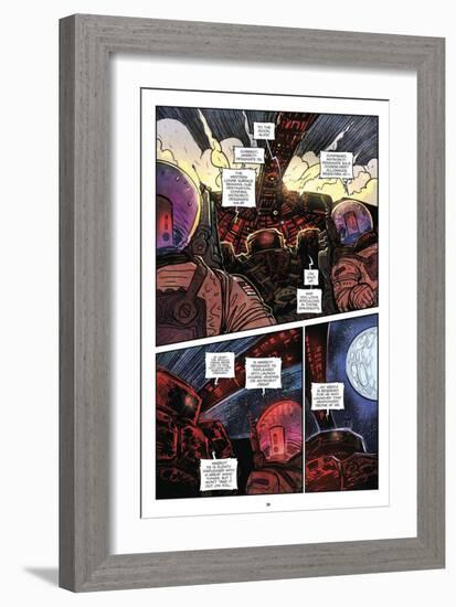 Zombies vs. Robots: Volume 1 - Comic Page with Panels-Anthony Diecidue-Framed Art Print