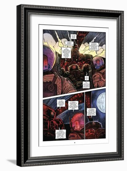 Zombies vs. Robots: Volume 1 - Comic Page with Panels-Anthony Diecidue-Framed Art Print