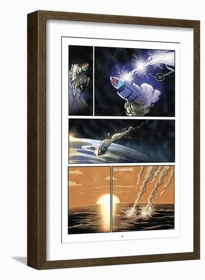 Zombies vs. Robots: Volume 1 - Comic Page with Panels-Anthony Diecidue-Framed Art Print