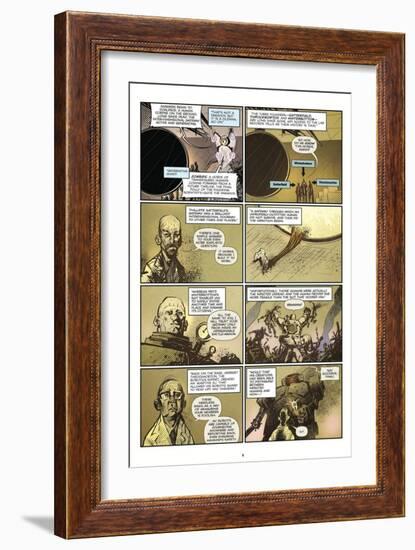 Zombies vs. Robots: Volume 1 - Comic Page with Panels-Anthony Diecidue-Framed Art Print