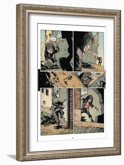 Zombies vs. Robots: Volume 1 - Comic Page with Panels-Val Mayerik-Framed Art Print