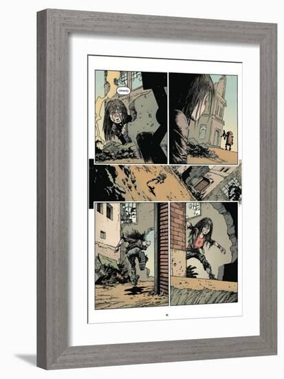 Zombies vs. Robots: Volume 1 - Comic Page with Panels-Val Mayerik-Framed Art Print