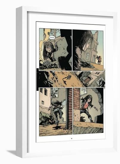 Zombies vs. Robots: Volume 1 - Comic Page with Panels-Val Mayerik-Framed Art Print