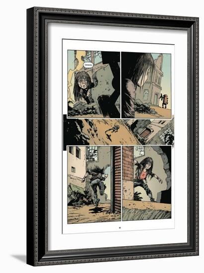 Zombies vs. Robots: Volume 1 - Comic Page with Panels-Val Mayerik-Framed Premium Giclee Print