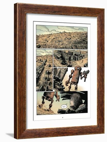 Zombies vs. Robots: Volume 1 - Comic Page with Panels-Val Mayerik-Framed Premium Giclee Print