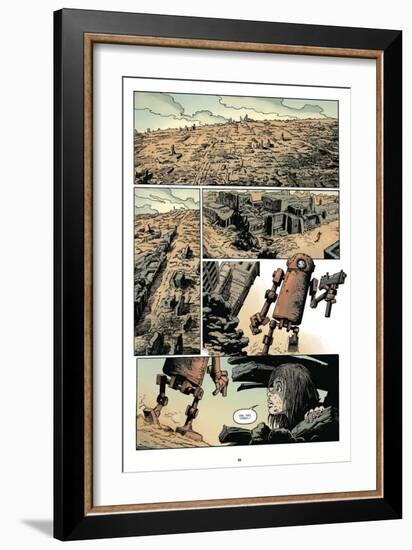 Zombies vs. Robots: Volume 1 - Comic Page with Panels-Val Mayerik-Framed Premium Giclee Print