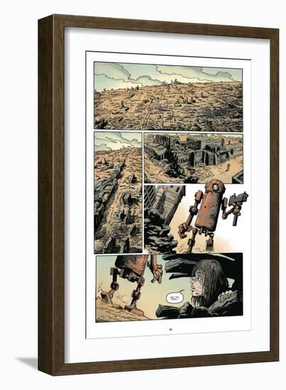 Zombies vs. Robots: Volume 1 - Comic Page with Panels-Val Mayerik-Framed Art Print