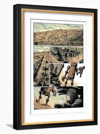Zombies vs. Robots: Volume 1 - Comic Page with Panels-Val Mayerik-Framed Art Print