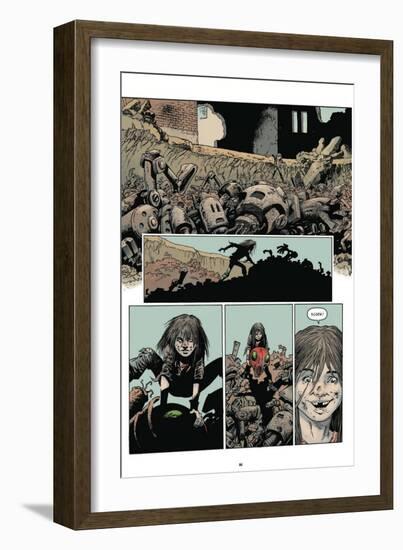 Zombies vs. Robots: Volume 1 - Comic Page with Panels-Val Mayerik-Framed Premium Giclee Print