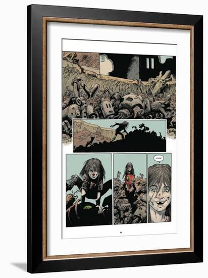 Zombies vs. Robots: Volume 1 - Comic Page with Panels-Val Mayerik-Framed Premium Giclee Print