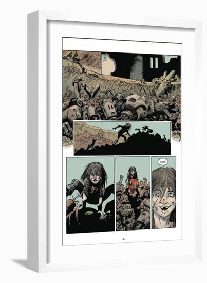 Zombies vs. Robots: Volume 1 - Comic Page with Panels-Val Mayerik-Framed Premium Giclee Print