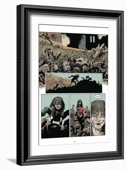 Zombies vs. Robots: Volume 1 - Comic Page with Panels-Val Mayerik-Framed Premium Giclee Print