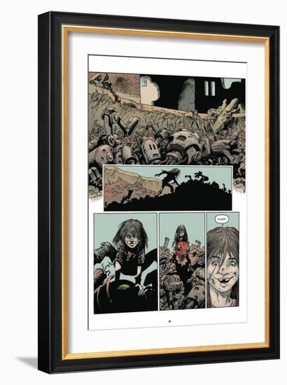 Zombies vs. Robots: Volume 1 - Comic Page with Panels-Val Mayerik-Framed Premium Giclee Print