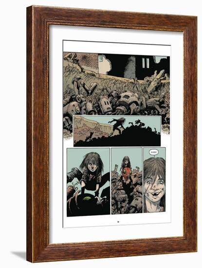 Zombies vs. Robots: Volume 1 - Comic Page with Panels-Val Mayerik-Framed Art Print